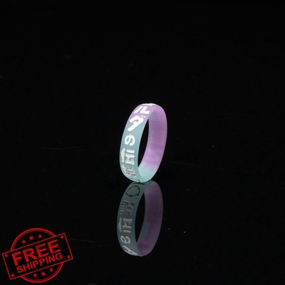 Hokeyio Viper Pink White Scroll Ring