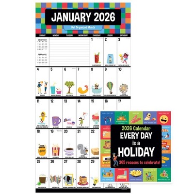 TF Publishing 2026 Every Day's A Mini Wall Calendar 7''x7'' 2026, Multi color 