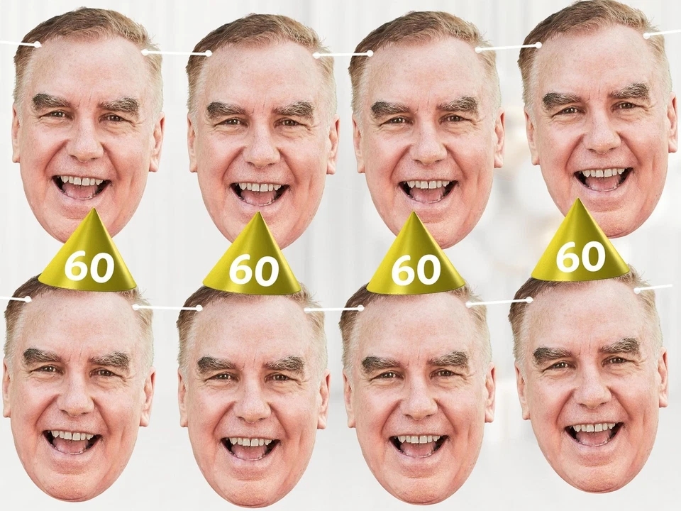 Custom Face Banner Personalised Birthday Party Bunting Banner Decoration UK - Image 2 of 4