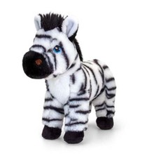 Zebra Plush Soft Toy 20cm - Standing - Keeleco - Keel NEW