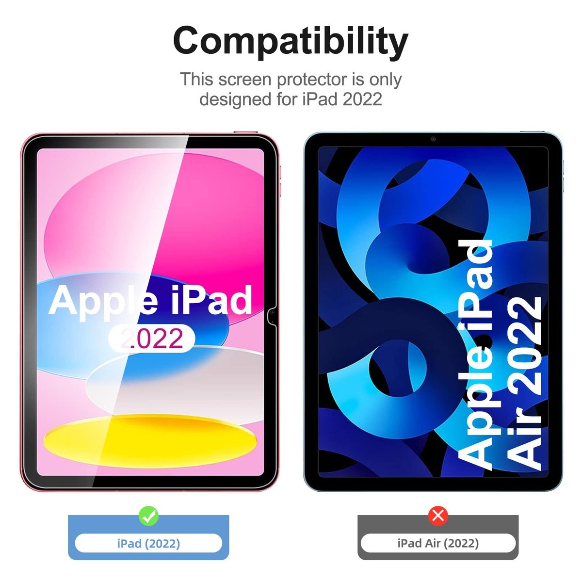 Vetro Temperato Per IPad 11a Gen 2025 E 10a Gen 2022 - 2 Pezzi, Durezza 9H, Anti-Graffio, Facile Installazione - Foto 4