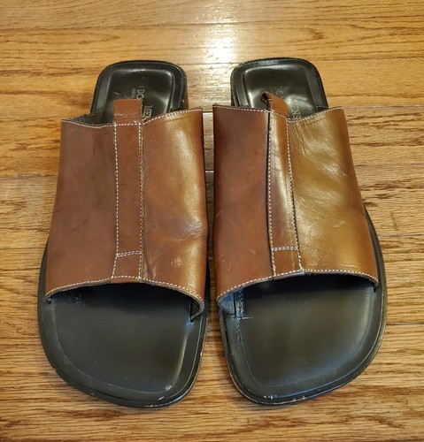 Donald J Pliner Made in the mountains of Italy Mens Brown Slide Sandals  Size 14M | eBay
