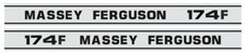 KIT ADESIVI DECALCOMANIE MASSEY FERGUSON 174 F PER TRATTORI GOMMATI FRUTTETI