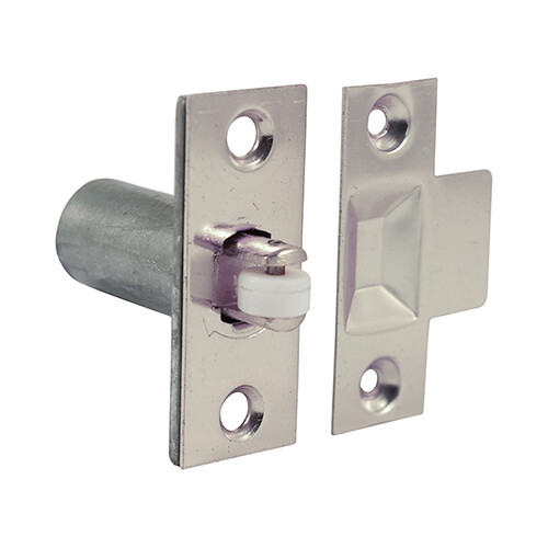 Timco Adjustable Roller Catch Secure Internal Doors Handle Latch Nickel 39mm