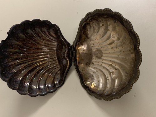 E&JL EPBR Seashell Shell Clam Butter Jam Dish Hinged | Made in England - Picture 8 of 11