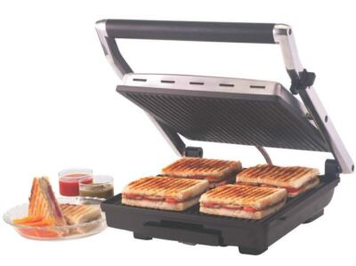 Borosil Super Jumbo Grill Sandwichmaker 4 Scheiben Grill Schwarz Beste Geräte