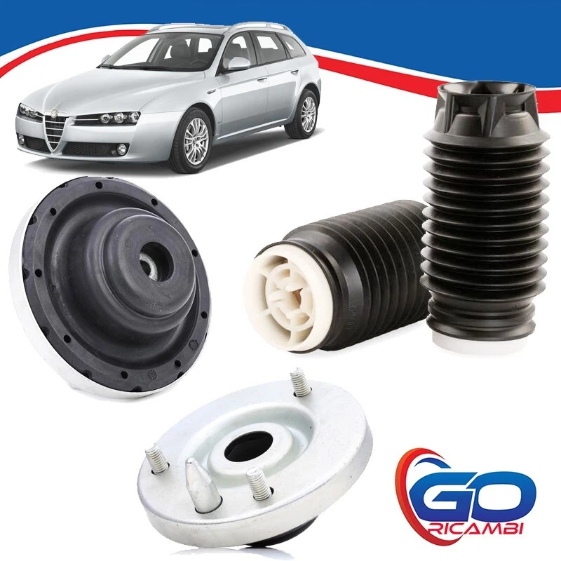 KIT 2 SUPPORTI E 2 TAMPONI AMMORTIZZATORI ANTERIORI PER ALFA ROMEO 159 BRERA - Immagine 3 di 4