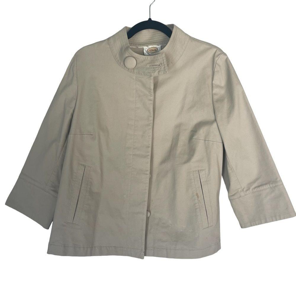 Talbots Women's Medium Button Down Stretch Blazer… - image 1