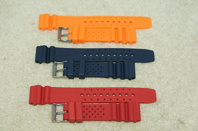 Bracelet Silicone Noir Pour Montre Plongeur Seiko, Largeur 18-24mm - Neuf Avec étiquettes