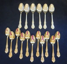 Home Concepts Golden Versailles 17 spoons 6 soup 11 teaspoons
