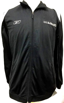 New Men Reebok Zip Up Sweat Track Jacket Gym Bay to Breakers 12M Run Jogging C76