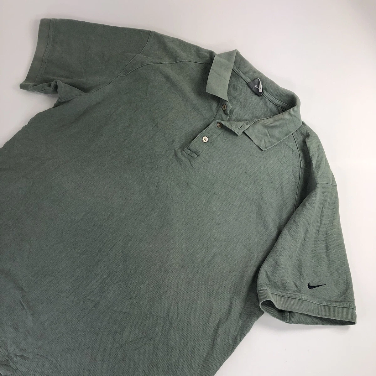 Olive green top nike golf shirt