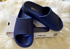 32 Degrees Cool Cushion Slides Navy Medium Unisex W7.5-8.5/M5.5-6.5 