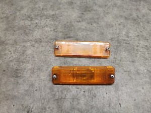 VW Golf 1 Blinker Vorne Chromstoßstange Satz links rechts orange #17332