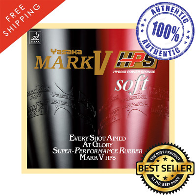 Yasaka Mark V HPS Soft Table Tennis & Ping Pong Rubber, Ships in 10 Business Day