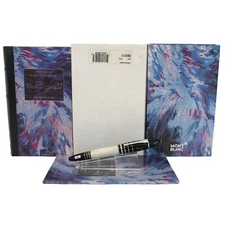 STICKERED 2002 MONTBLANC F. SCOTT FITZGERALD LIMITED ED FOUNTAIN PEN NEVER INKED