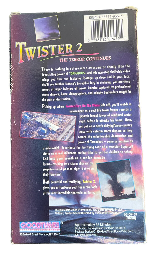 Twister 2 The Terror Continues (VHS, 2002) | eBay