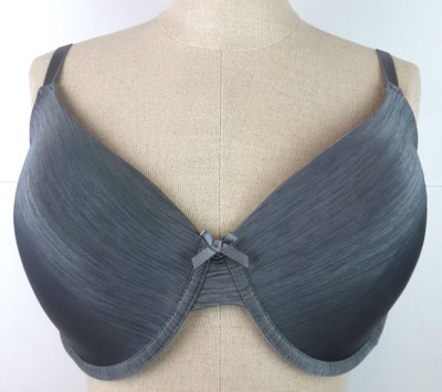 Secret Treasures Ladies Style 42103 Gray Polyester Underwire Bra Size 38 DD (32)