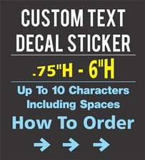 Personalized Custom Vinyl Decal Sticker Wall Car Cup Window Mailbox Lettering