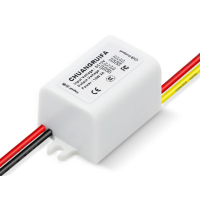 Waterproof DC-DC Converter 12V Step Down to 5V Power Supply Module 3A 15W White 