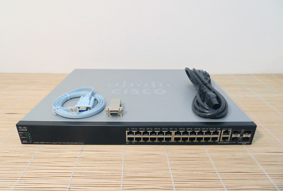 Cisco SG500-28MPP-K9 28-port Gigabit Max PoE+ 740W Stackable Managed Switch