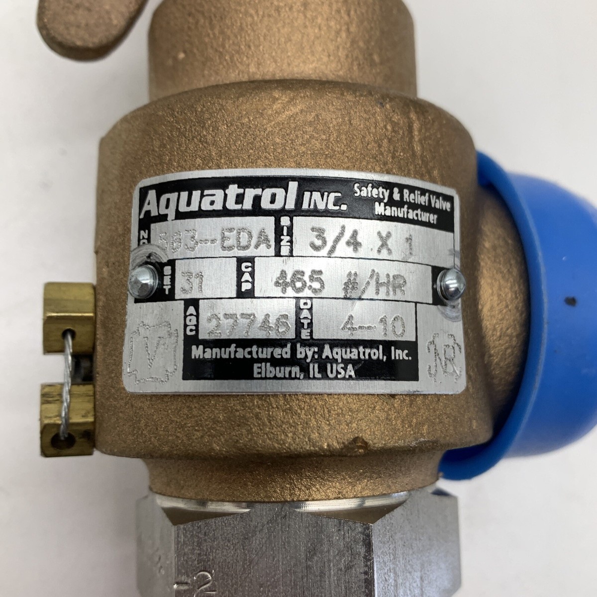 Aquatrol 563-EDA Safety Relief Valve 3/4