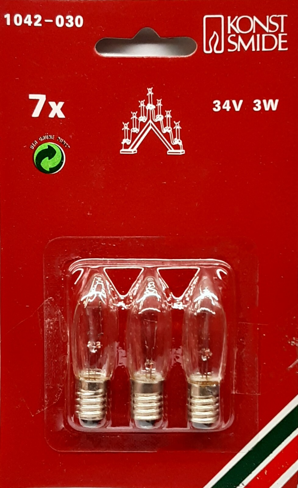 1042030 Konstsmide Spare Replacement Candle Arch Light Bulbs