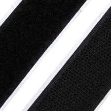NEW 1" BLACK Adhesive Roll ( Hook + Loop ) Fastening Fastener Tape ~ per yard