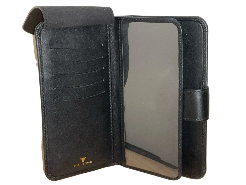 Piel Frama 黑色 WalletMagnum 皮革保护壳 适用于 iPhone 14 Pro Max — 第 2/4 张图片