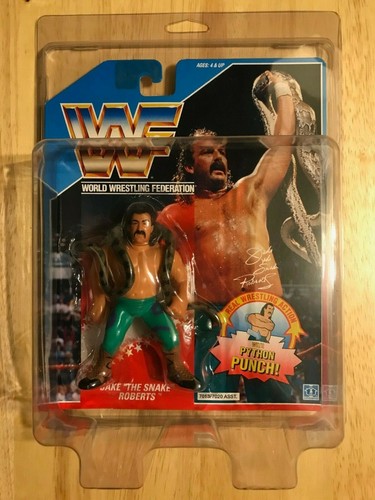 WWF Hasbro Series 1 Jake the Snake Roberts MOC WWE...