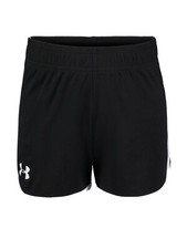 NWT UNDER ARMOUR GIRLS KIDS SIZE 4  BLACK  WHITE RALLY SHORTS  MSRP 18.00