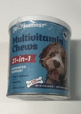 1st  Pawmost Multivitamin Chews For Dogs 21-In-1 120 Soft Chews NEW EX 11/25