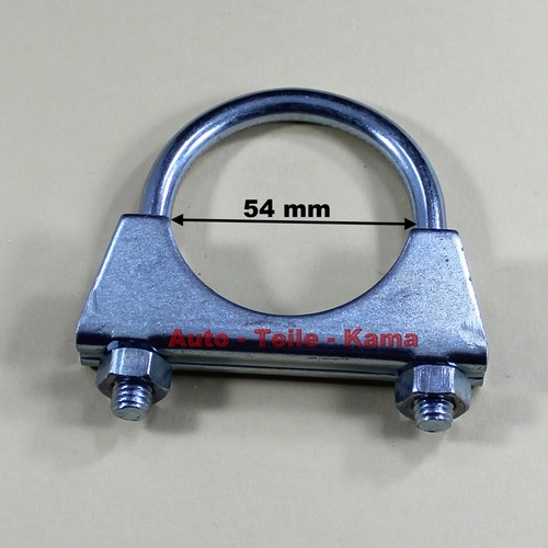 ✅ 2 x Auspuffschelle für Abgasanlage , Auspuff Montageschelle  M8 Ø 54 mm - Bild 2 von 5