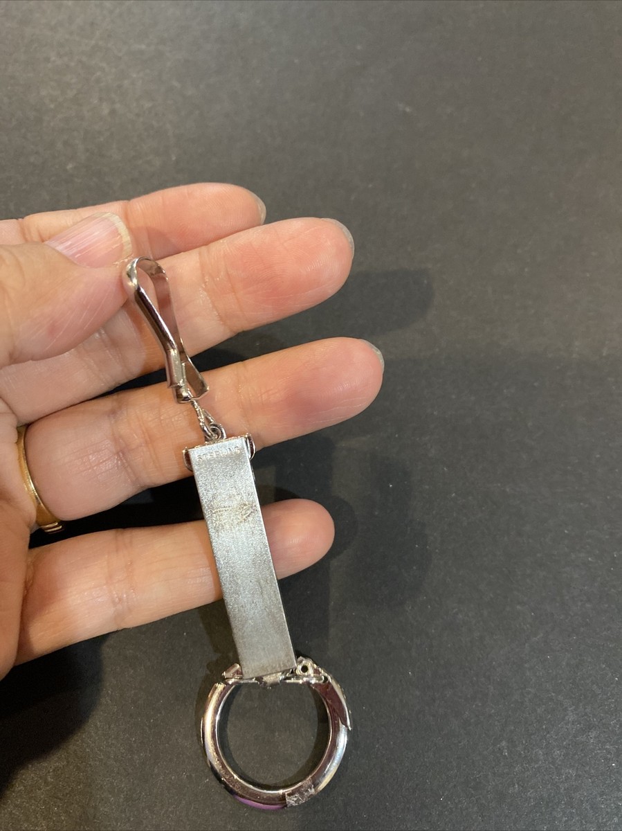 Vintage Sterling Silver Key Chain W/Detachable Ring Anson