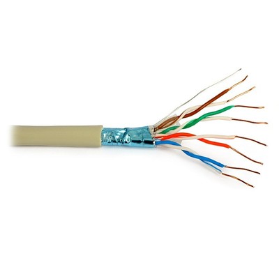 C704 Cavo Ethernet Cat5 (U/UTP) Tasker, guaina in PVC col. Grigio, Senza termina