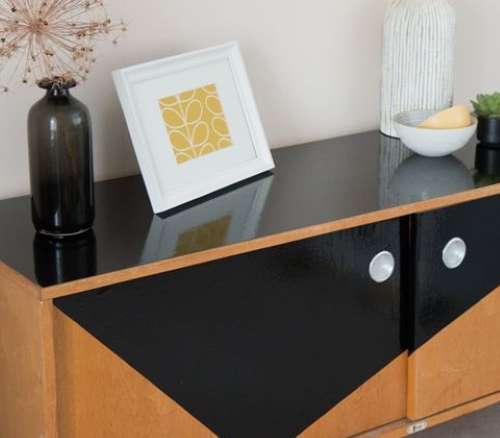 90cm WIDE DCFIX GLOSSY BLACK STICKY BACK PLASTIC SELF ADHESIVE VINYL FILM WRAP - Picture 8 of 14