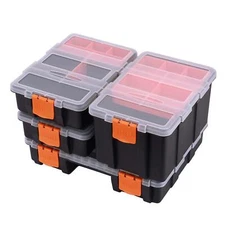 Hardware & Parts Organizers 4 Piece Set Toolbox Compartment Small Parts Organize