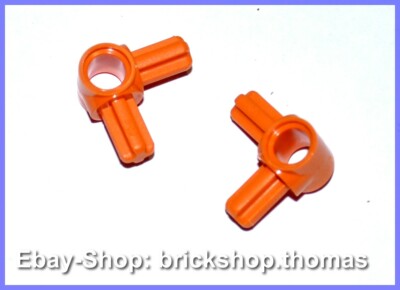 Lego Technic 2 x Gelenkverbinder orange - 10197 - Axle Pin Connector - NEU / NEW