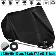 L Waterproof Motorbike Motorcycle Cover For Winter Outside Storage Snow Rain