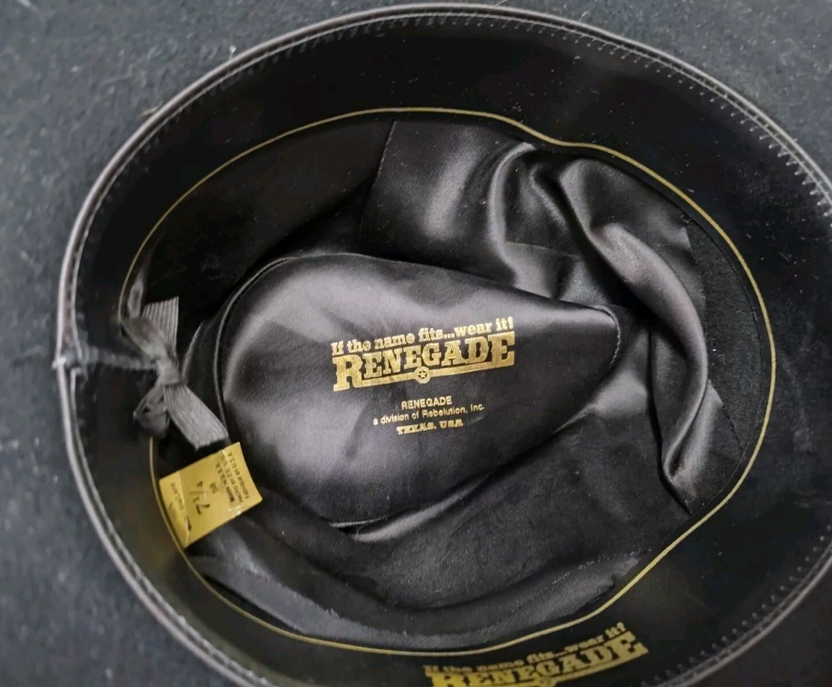 Renegade Headwear Ranger Rider Mens Black Wool Lite Felt