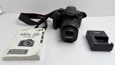 Canon EOS Rebel T6 DSLR Digital Camera Kit 18-55mm Lens, Black