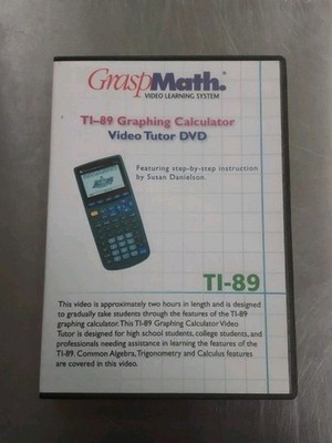 The Texas Instruments TI-89 Calculator Tutor,DVD Grasp Math Video Learning Syste