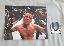 Nate Diaz signed autographed UFC 8x10 photo Beckett BAS COA #BV81515 MMA