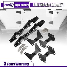 16pcs Door Black Hinges Replaced Car Parts For Jeep Wrangler Jk 2007-2018