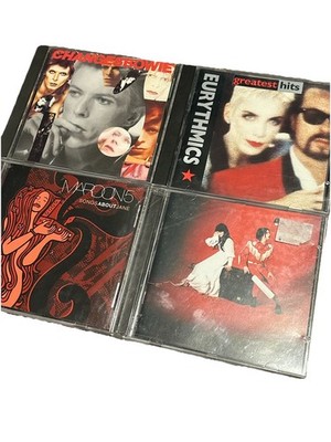 David Bowie The White Stripes Maroon 5 Eurythmics CD LOT of 4
