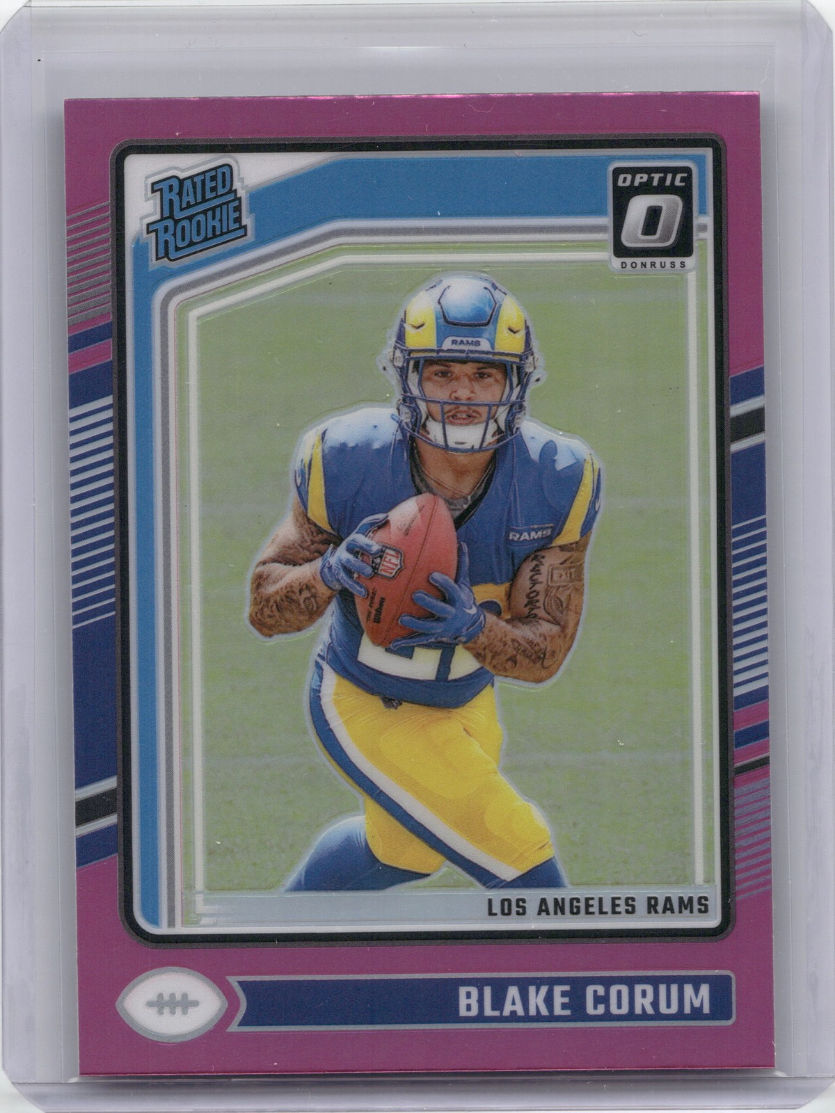 2024 Donruss Optic #208 Blake Corum Pink