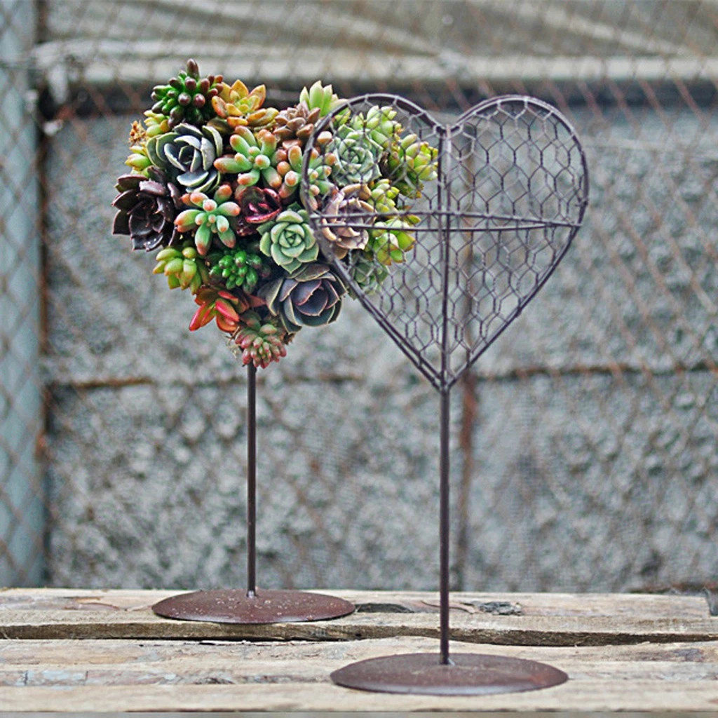 JHNIF 2 Vasi In Ceramica Bianca A Forma Di Cuore Per Piante Grasse | Dimensioni 14,5 X 5,1 Cm | Decorazione Da Tavolo - 5