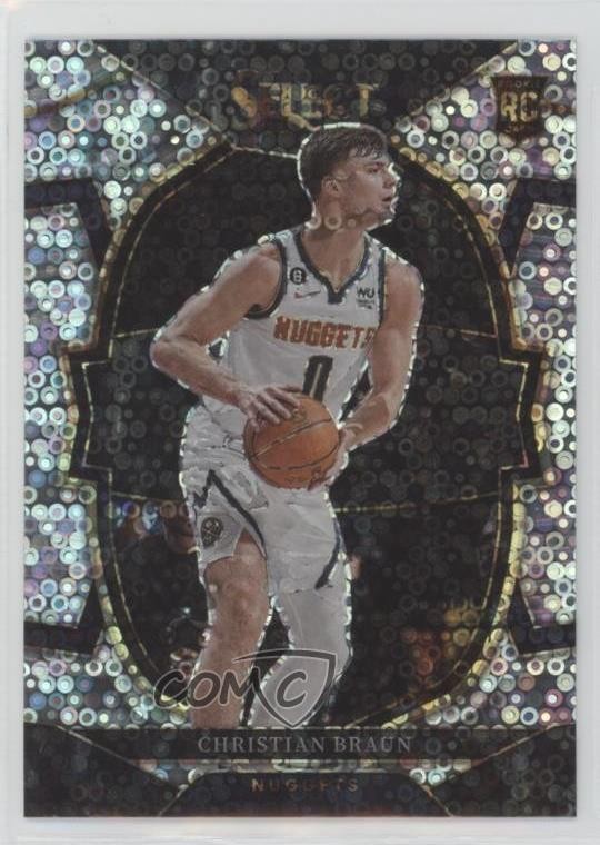 2022-23 Panini Select Concourse Disco Prizm Christian Braun #85 va7