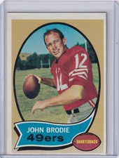 1970 Topps Football #130 John Brodie - San Francisco 49ers