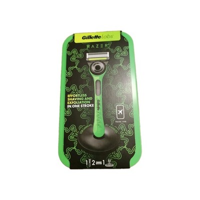 Gillette Labs Limited Edition Herrenrasierer Magnetfuß, Reiseetui & 2 Klingen